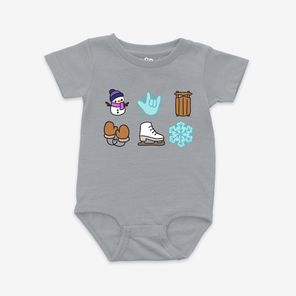 Frosty ILY Onesie Tee