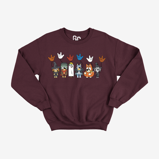 Bluey Halloween ILY Crewneck