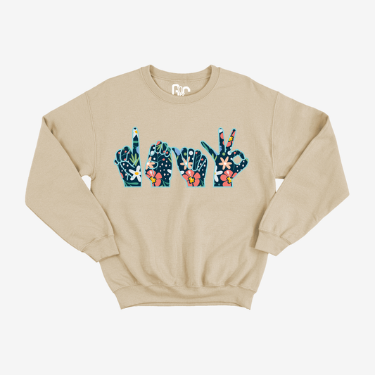 Deaf Flower Crewneck