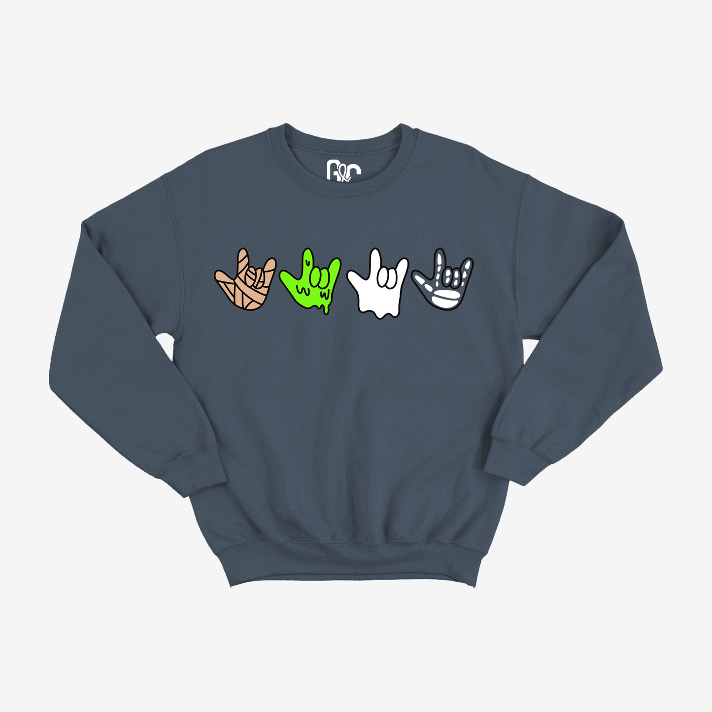 ILY Halloween Pattern Crewneck