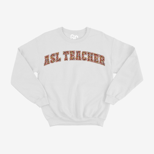 ASL Teacher Crayon Crewneck