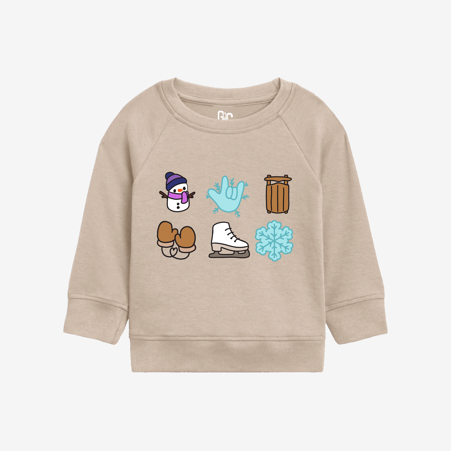 Frosty ILY Toddler Crewneck