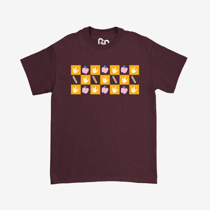Teacher Checkered ILY Tee