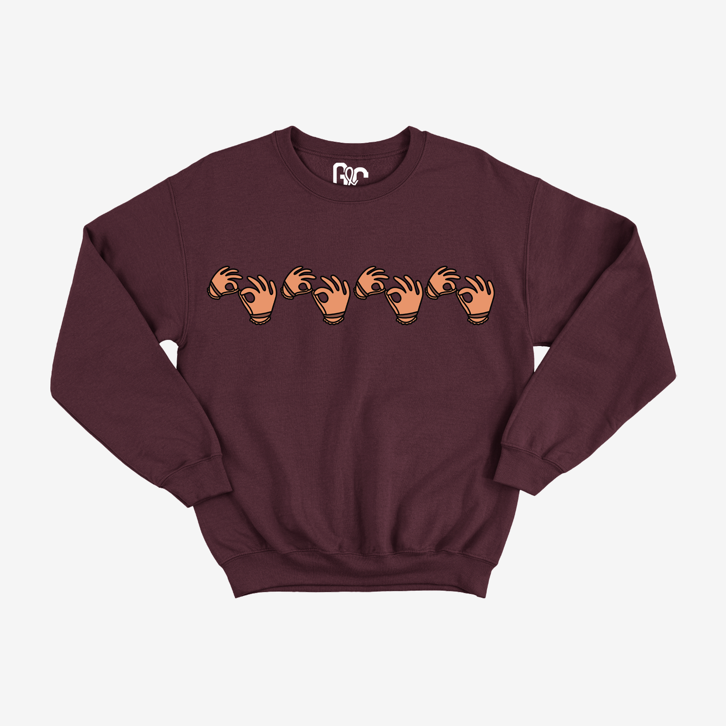 Fluff Mitten Interp Crewneck