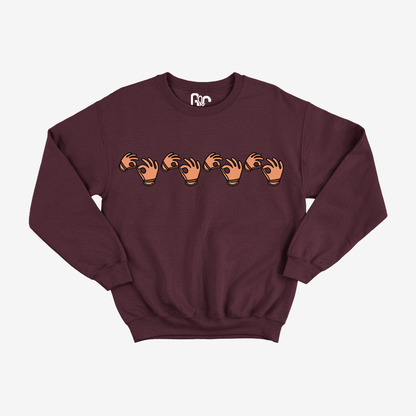 Fluff Mitten Interp Crewneck