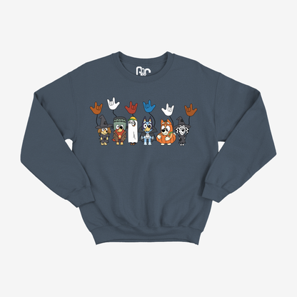 Bluey Halloween ILY Crewneck