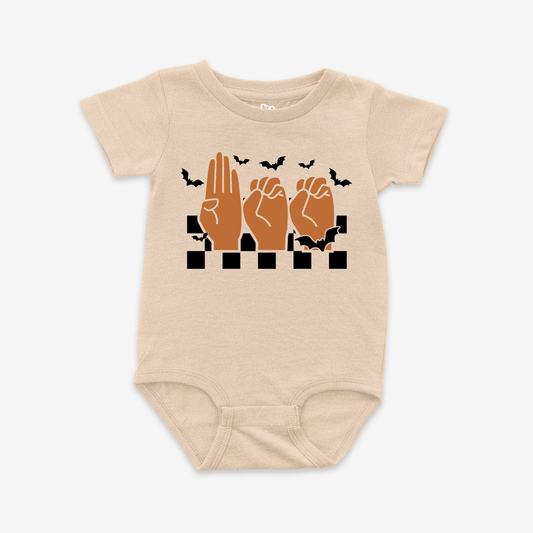 Boo Checkered Onesie Tee