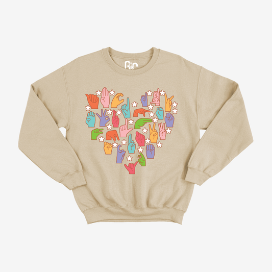 Heart of Alphabet Crewneck