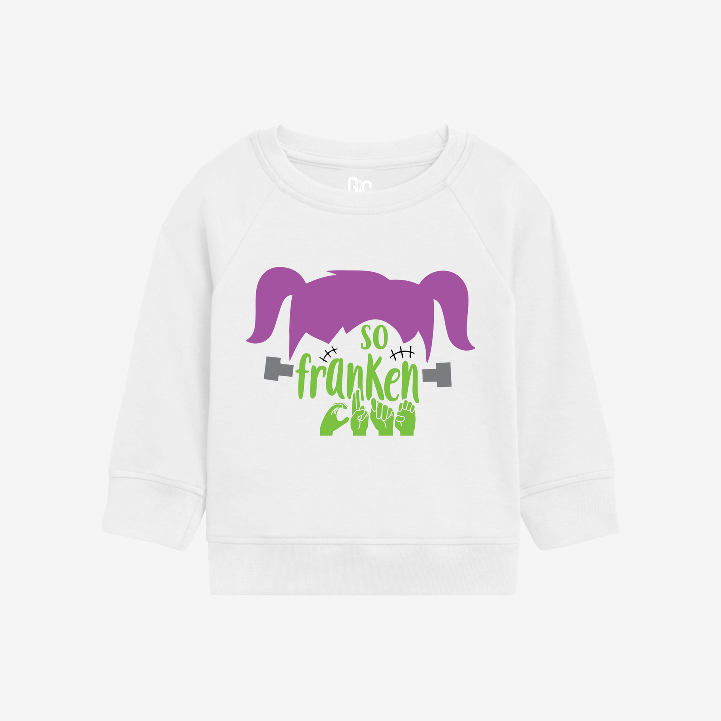 Girl Franken Toddler Crewneck