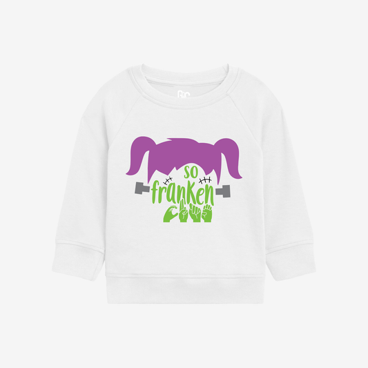 Girl Franken Toddler Crewneck