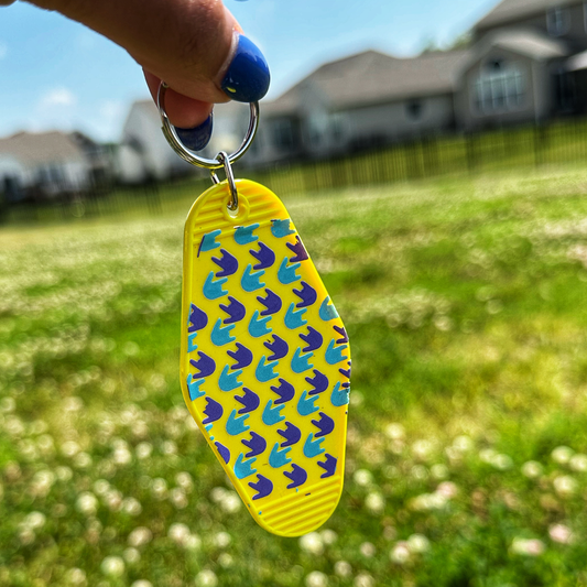 Blue-Purple ILY Motel Keychain