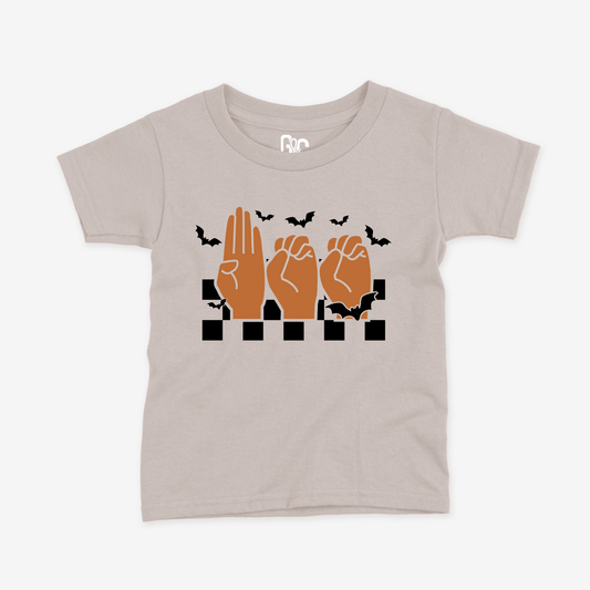 Boo Checkered Toddler Tee