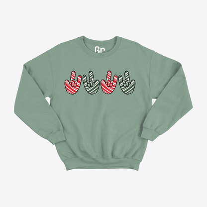 ILY Candy Cane Crewneck