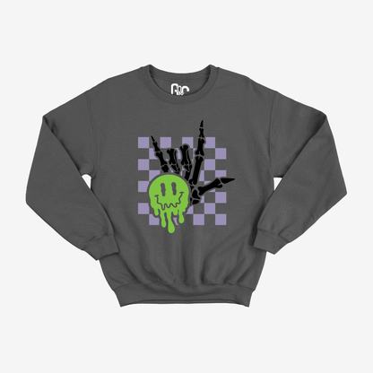 Spooky ILY Checkered Crewneck