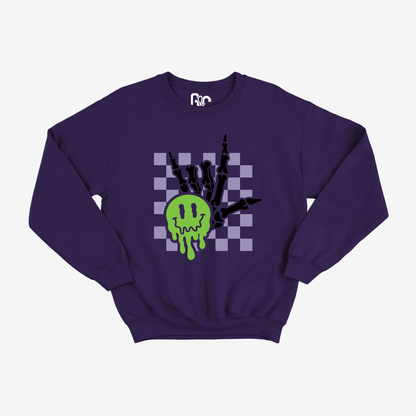 Spooky ILY Checkered Crewneck