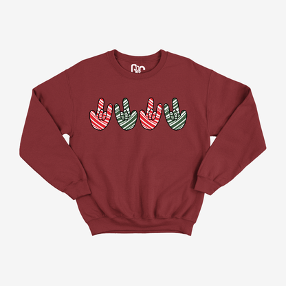 ILY Candy Cane Crewneck