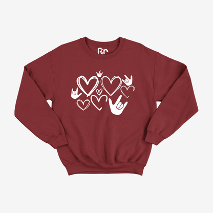 Valentine's ILY Youth Crewneck