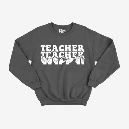 Teacher Pattern Crewneck