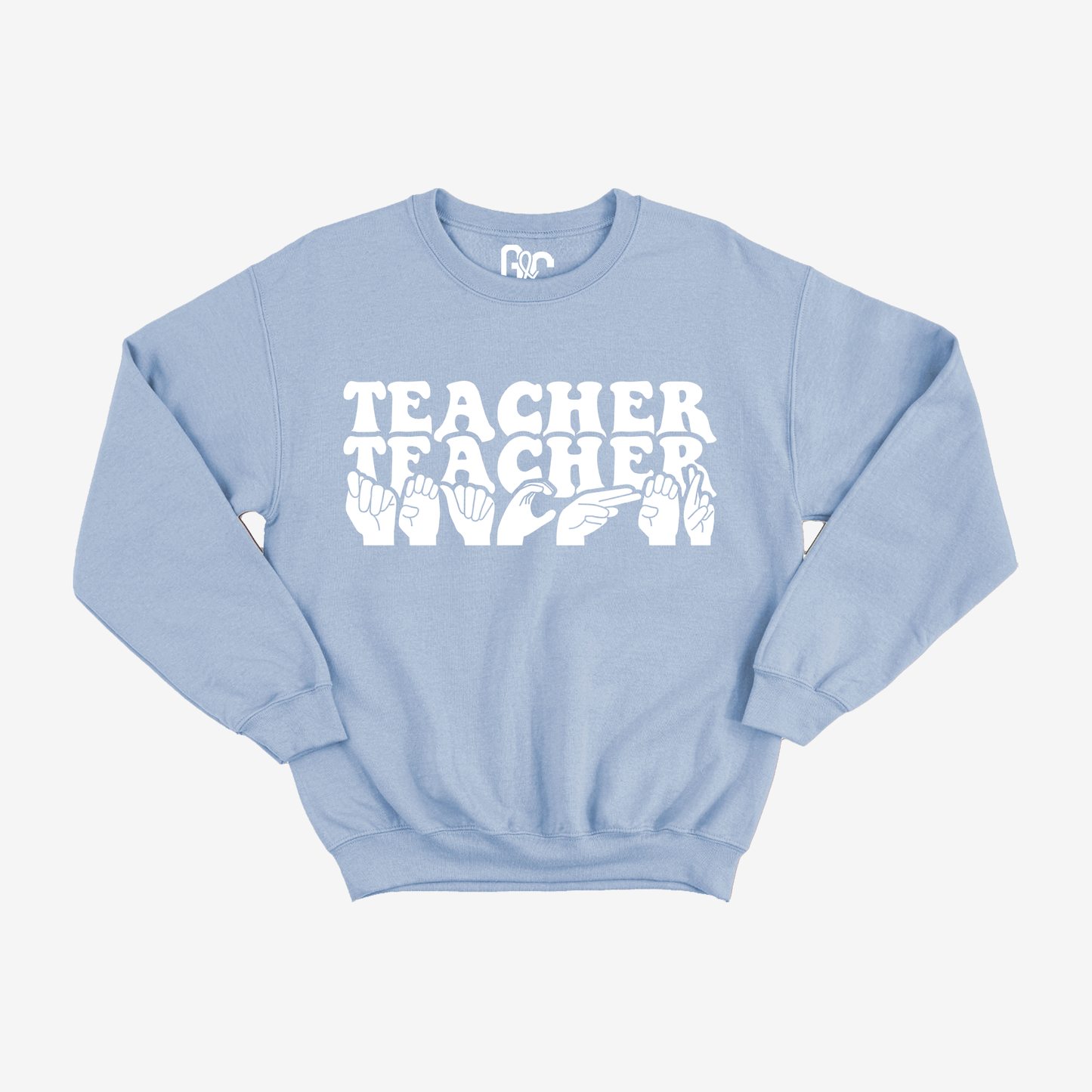 Teacher Pattern Crewneck