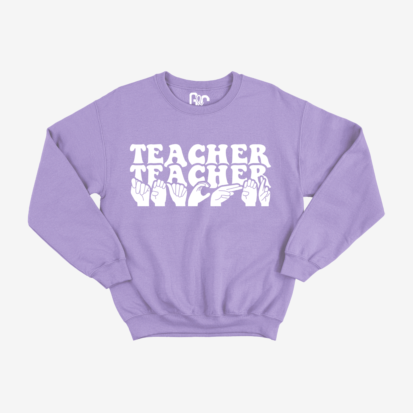 Teacher Pattern Crewneck