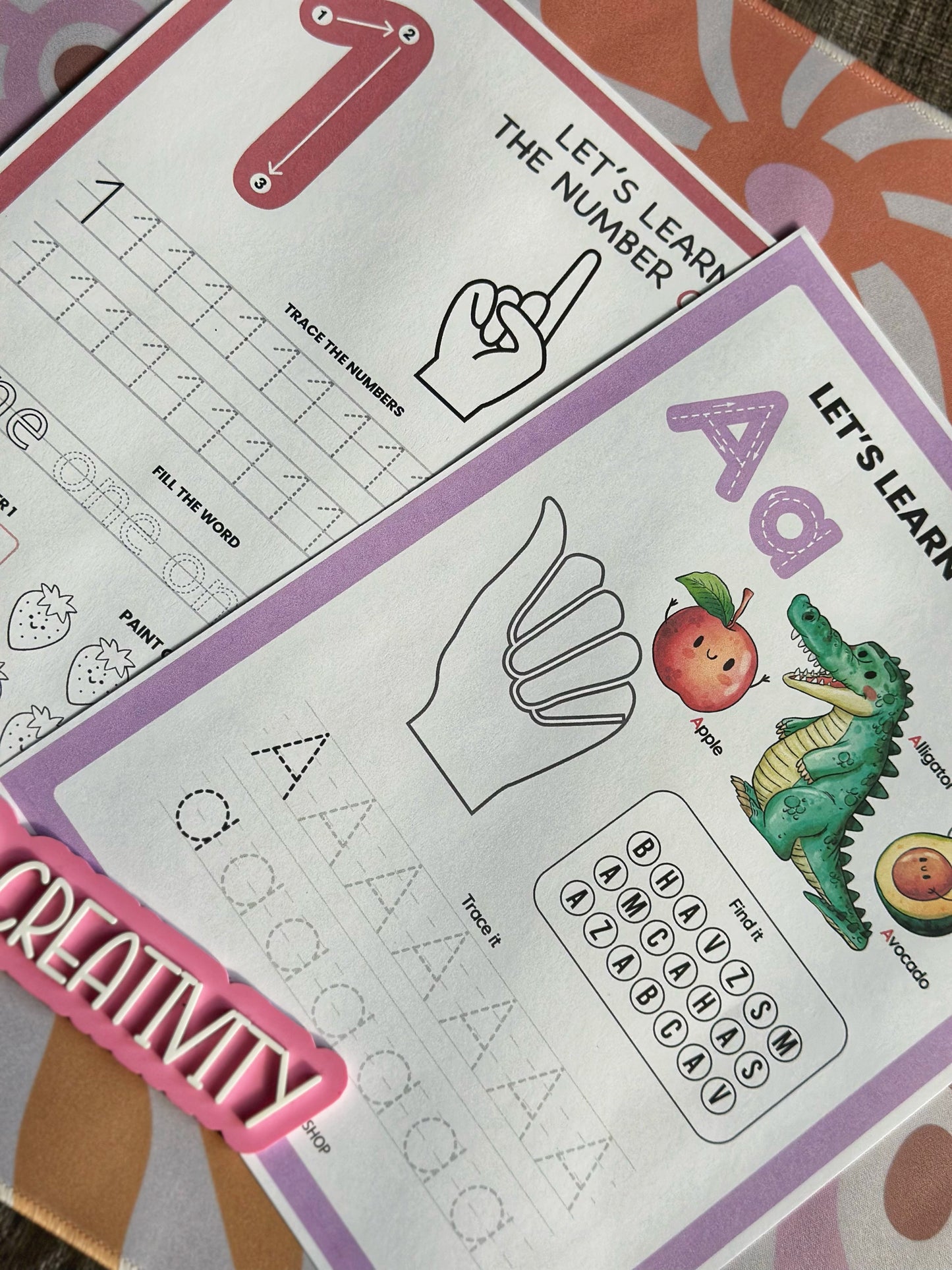 ASL Alphabet & Numbers Worksheet Bundle