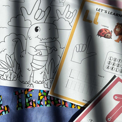 ASL Learning & Fun Coloring Bundle