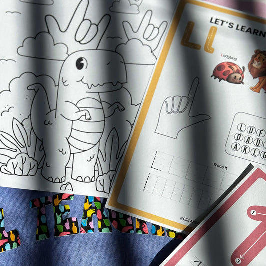 ASL Learning & Fun Coloring Bundle