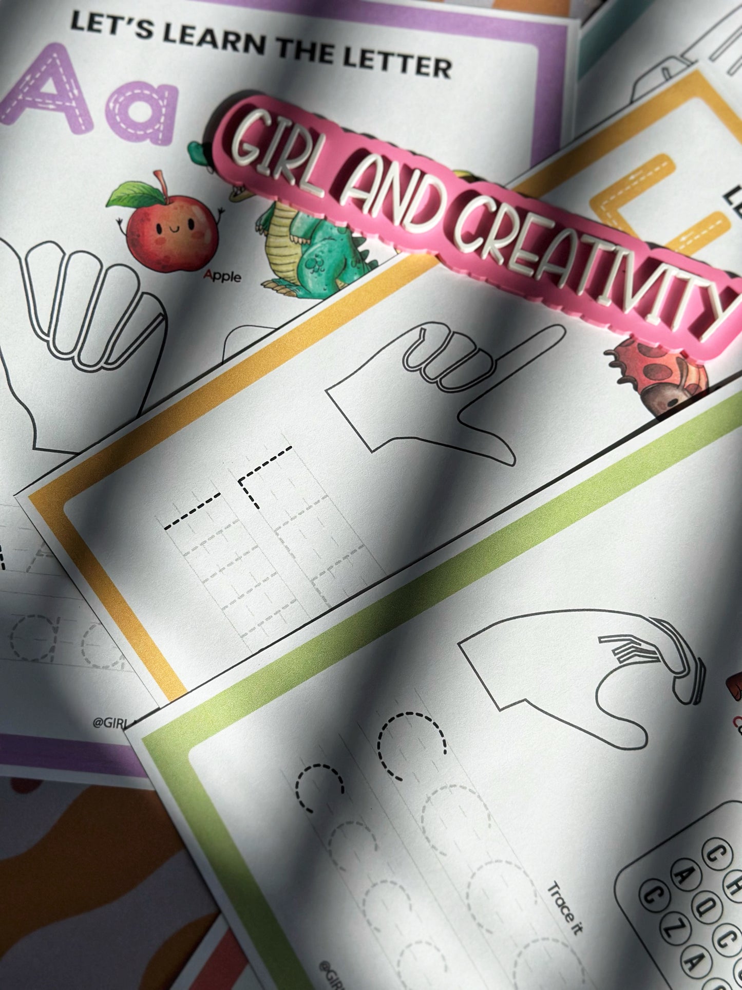 ASL Alphabet & Numbers Worksheet Bundle