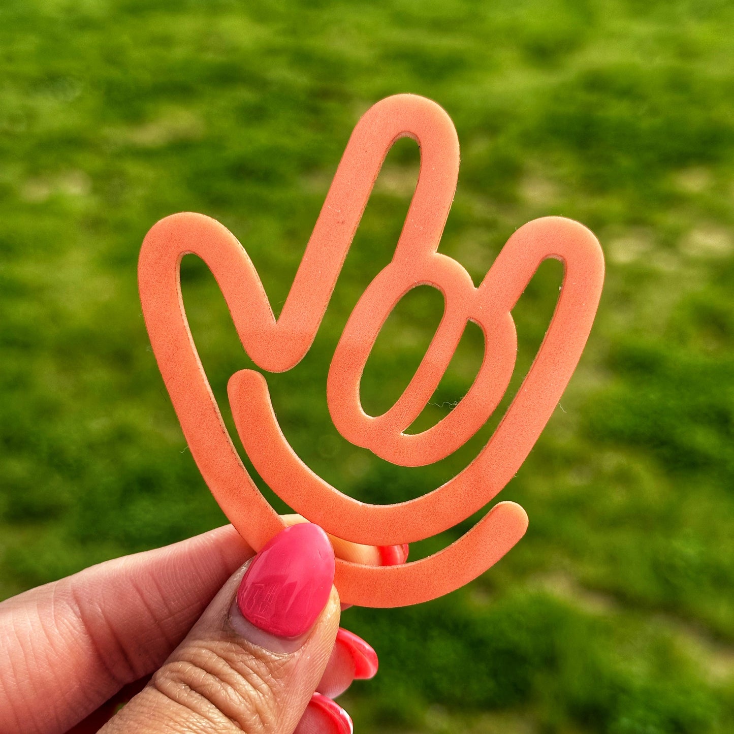 Tangerine ILY Paperclip