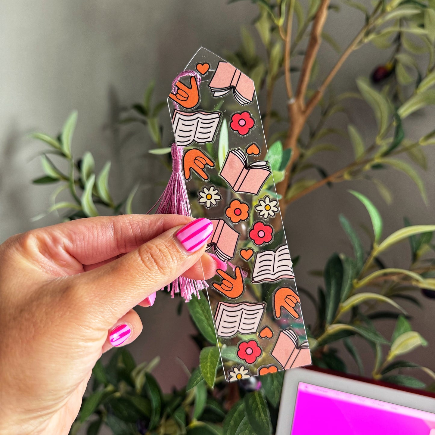 Bookish ILY Acrylic Bookmark