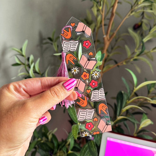 Bookish ILY Acrylic Bookmark
