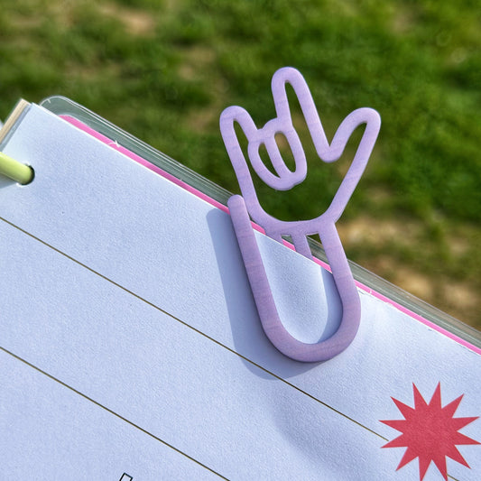 Lavender ILY Mini Clip