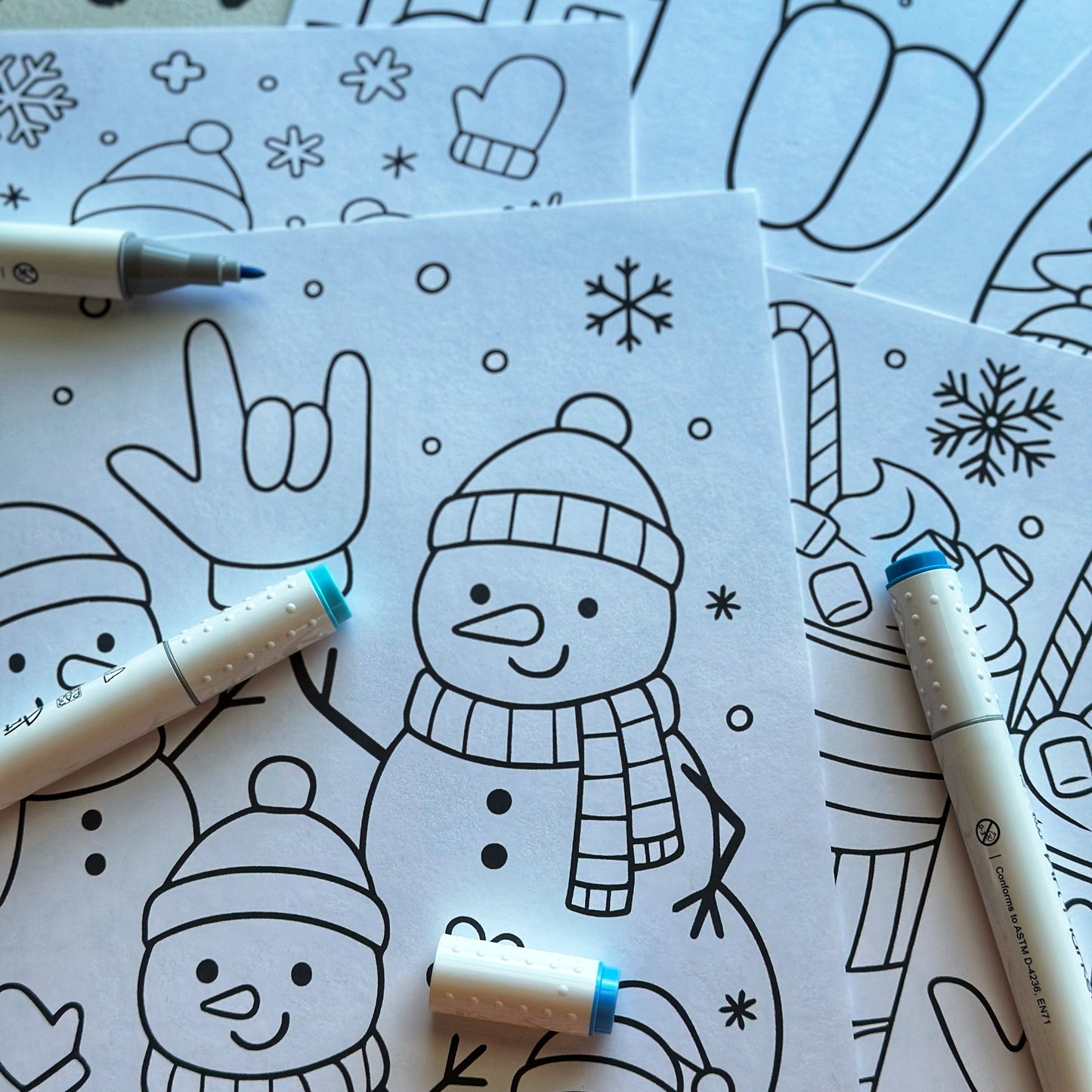 Winter Coloring Sheet