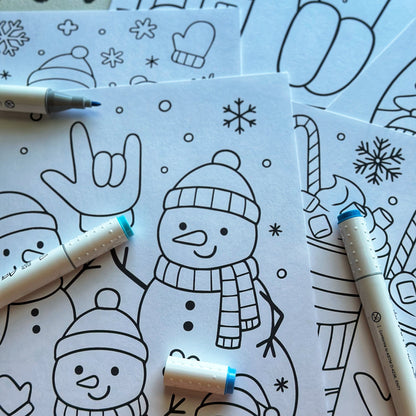 Winter Coloring Sheet