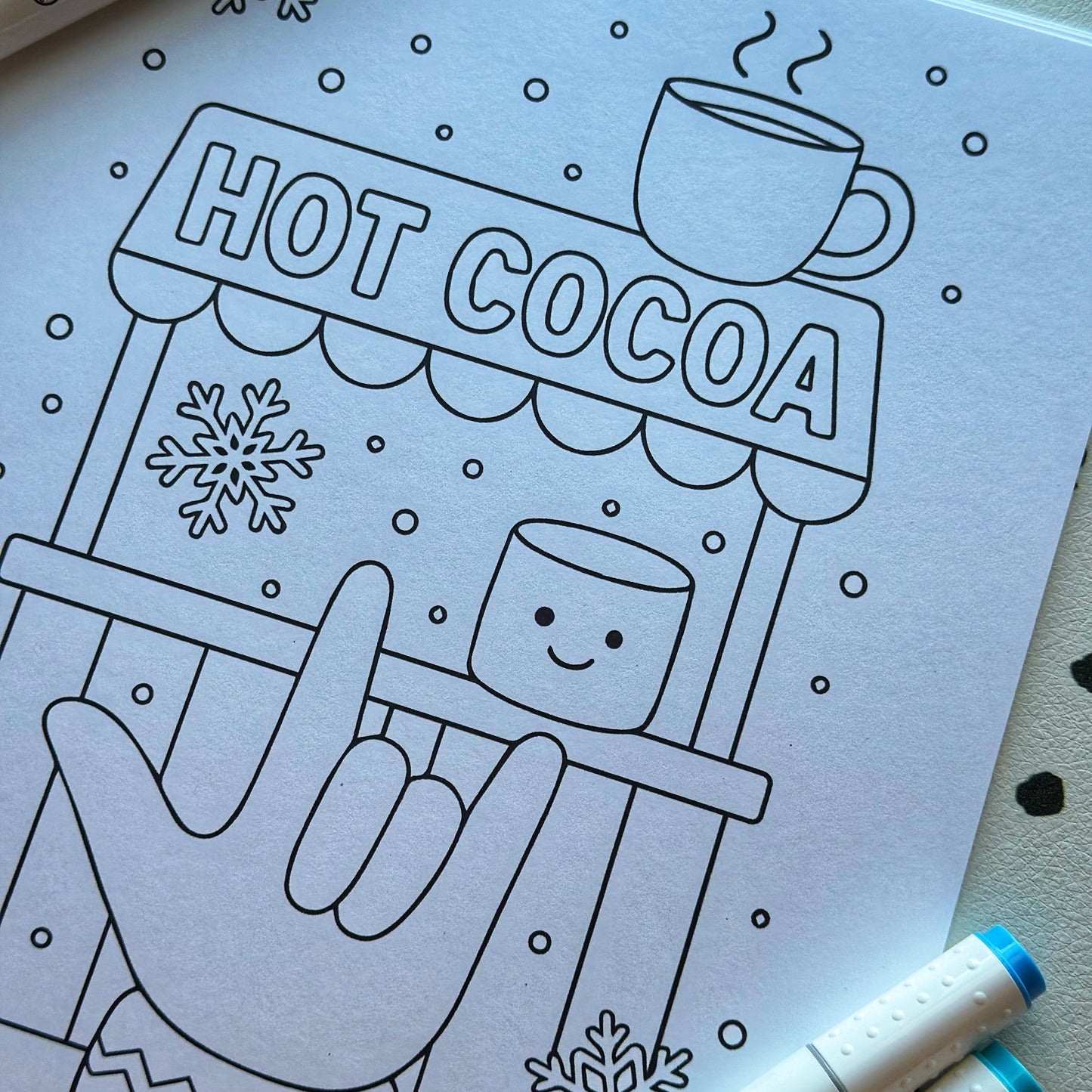 Winter Coloring Sheet