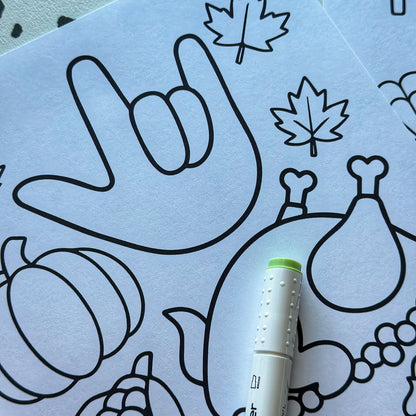 Thankful Coloring Sheet