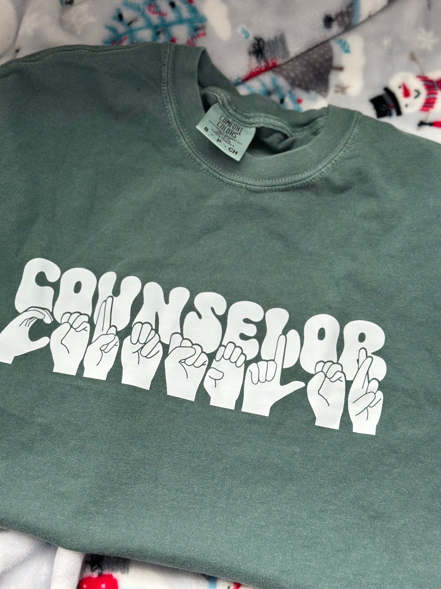 Counselor - S Blue Spruce Tee