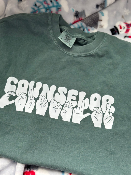 Counselor - S Blue Spruce Tee