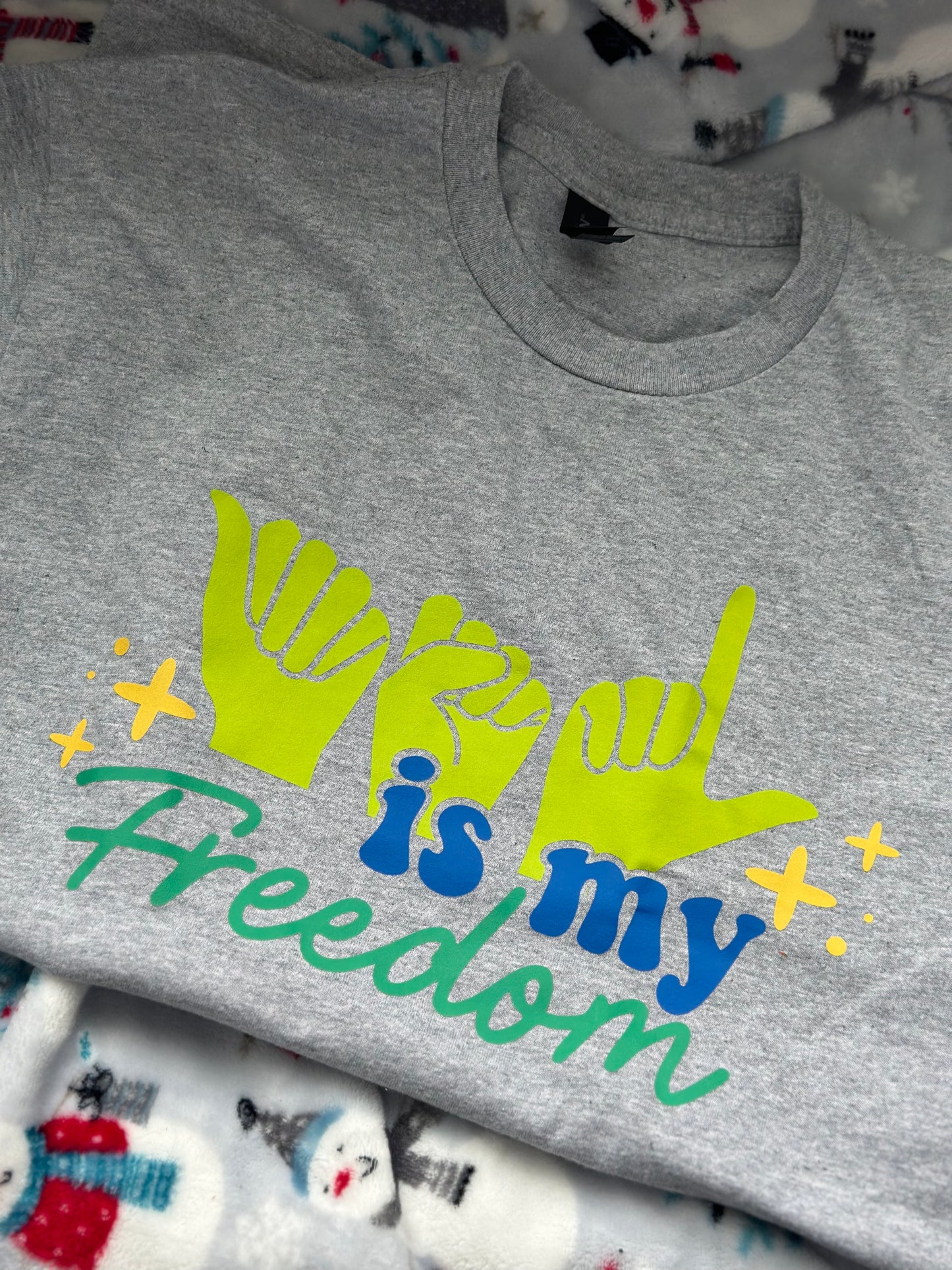 ASL is my Freedom - M Sport Grey Tee