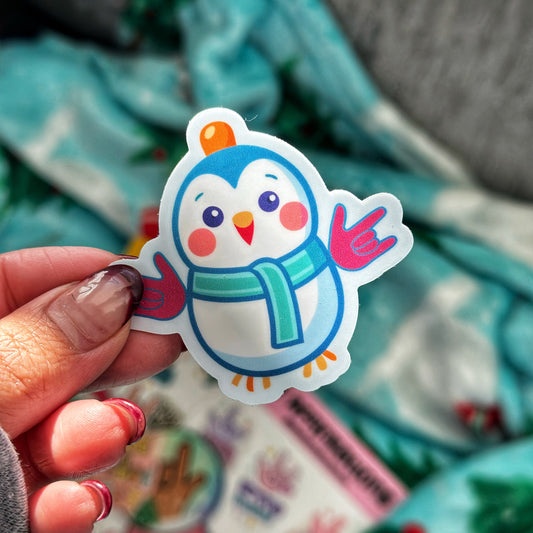 Penguin ILY Sticker