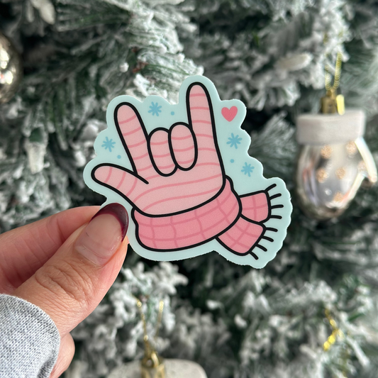 ILY Scarf Sticker