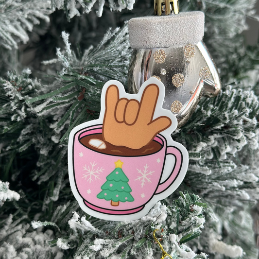 Hot Cocoa ILY Sticker