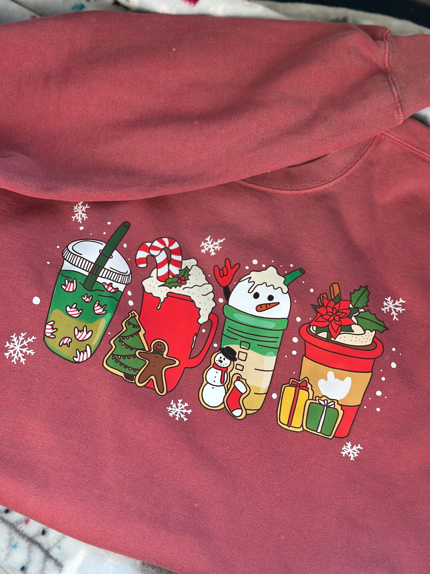 Christmas Coffee- M Brick Crewneck