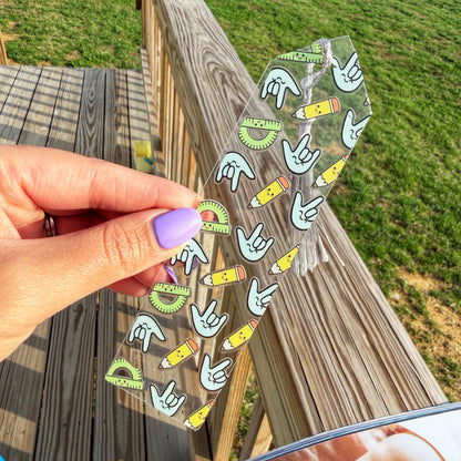 School Days ILY Acrylic Bookmark