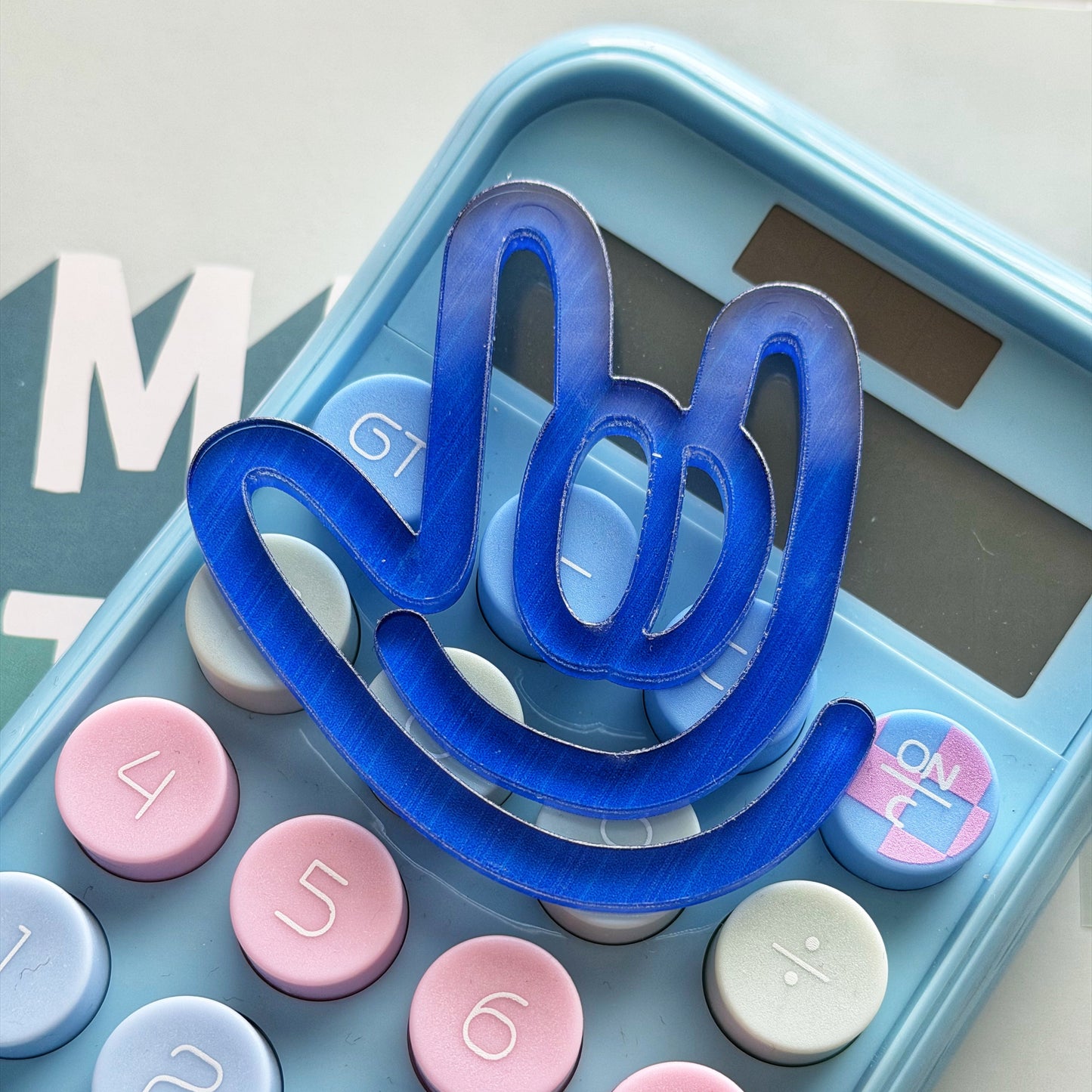 Blue ILY Paperclip