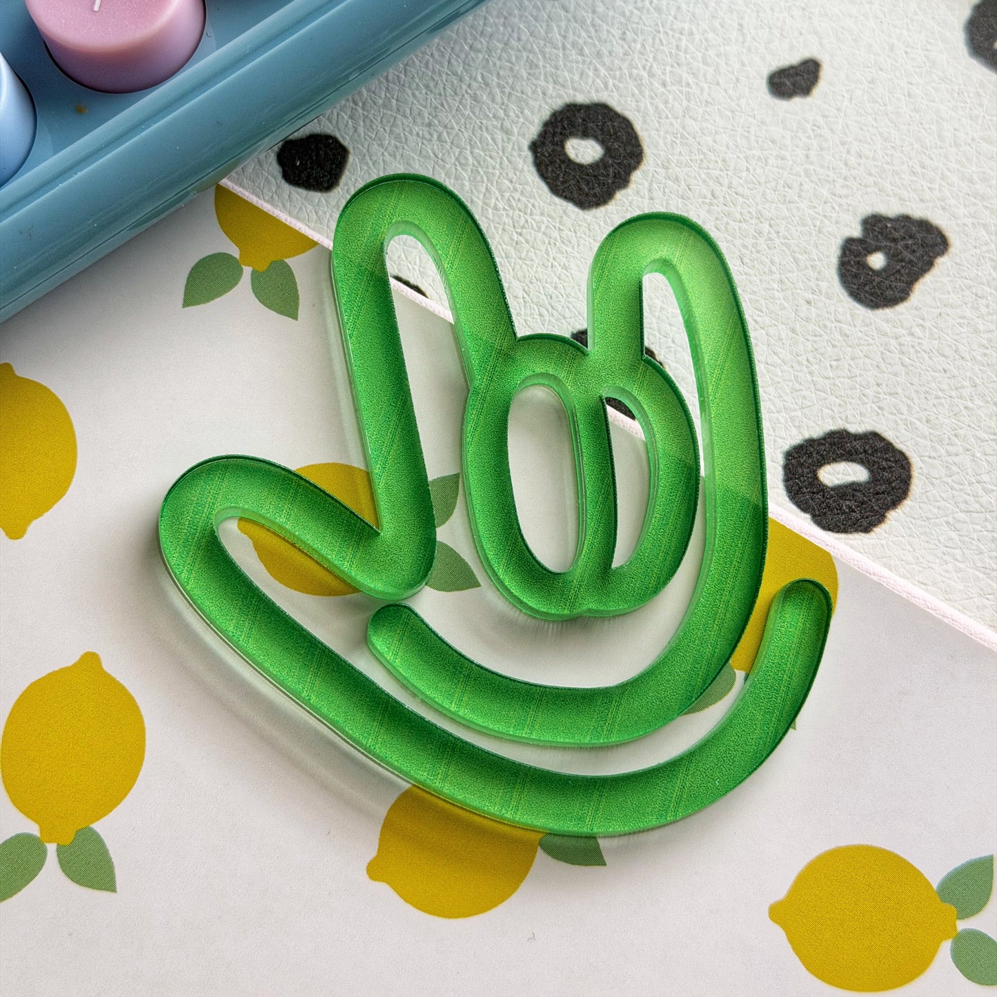 Green ILY Paperclip