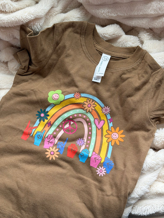 Kindness - 2T Brown Toddler Tee