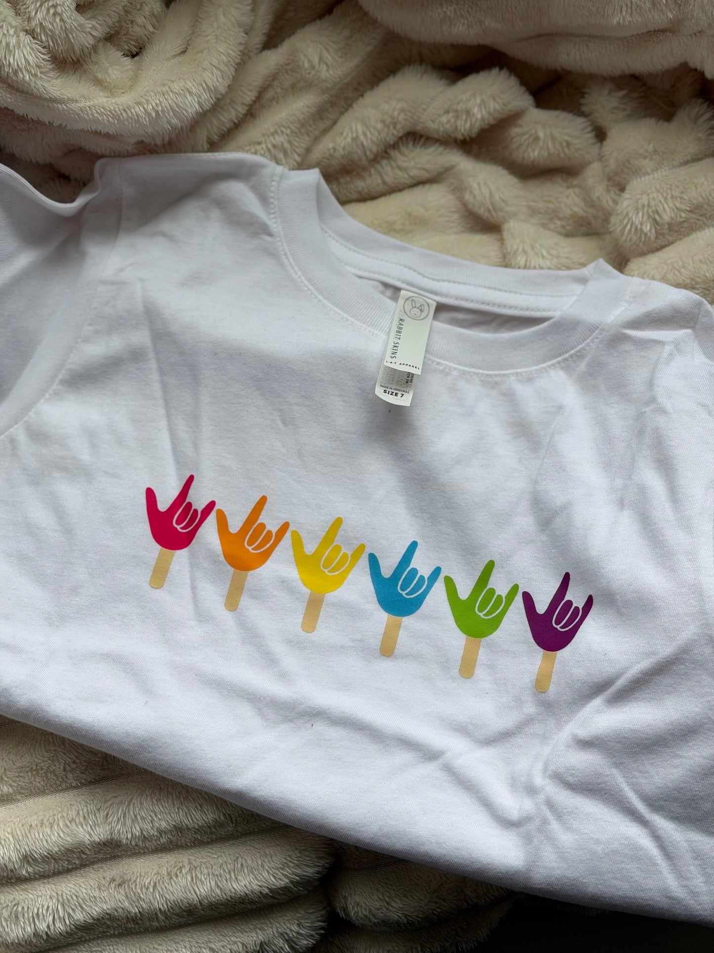 Summer Pop  - 7T White Toddler Tee