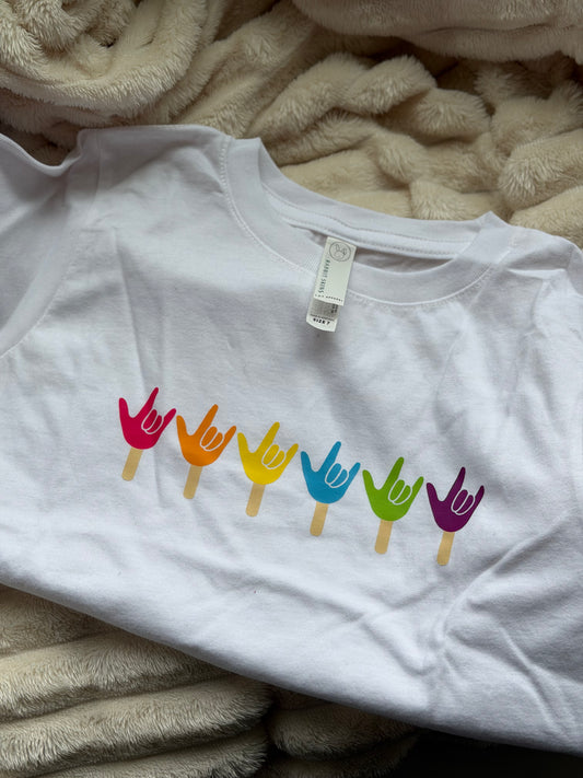 Summer Pop  - 7T White Toddler Tee