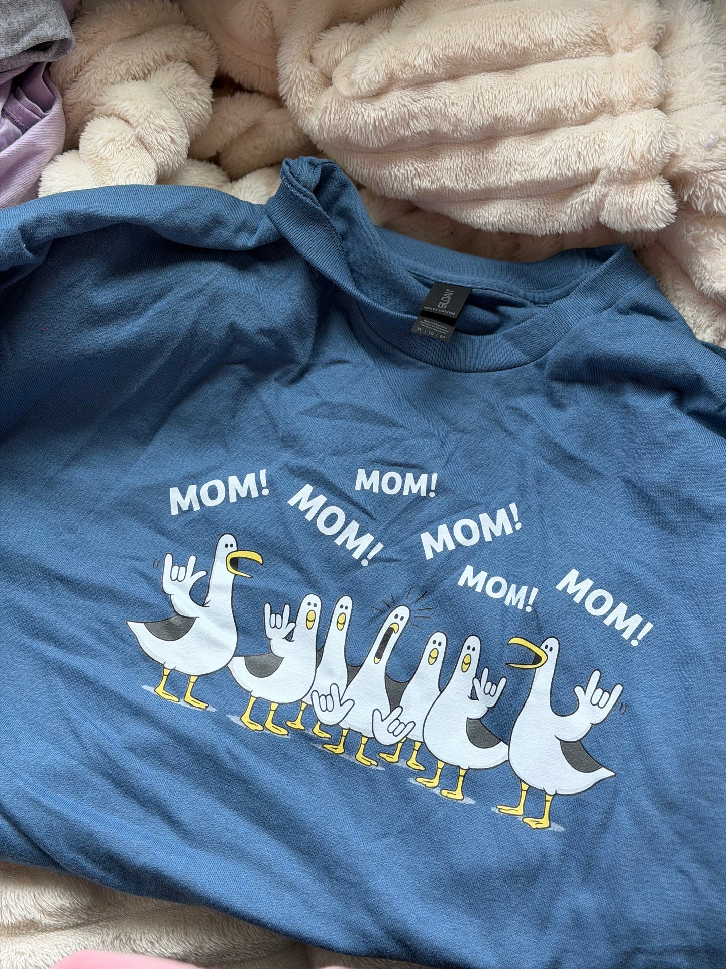 Seagull Mom - XL Denim Tee